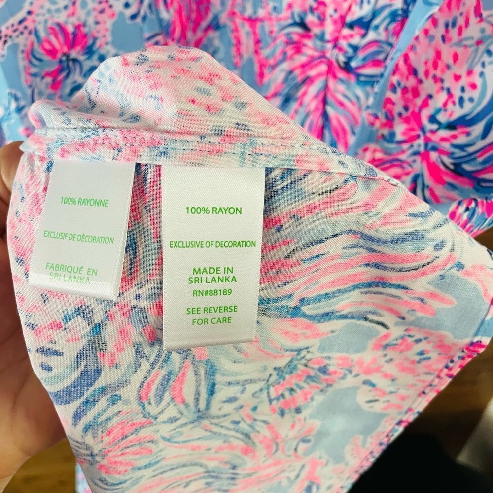 Lilly pulitzer JOAN TUNIC DRESS - CELESTIAL BLUE - SEEK AND SEA - Picture 4 of 6